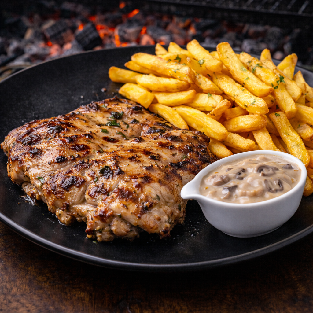 Пилешка пържола от бут